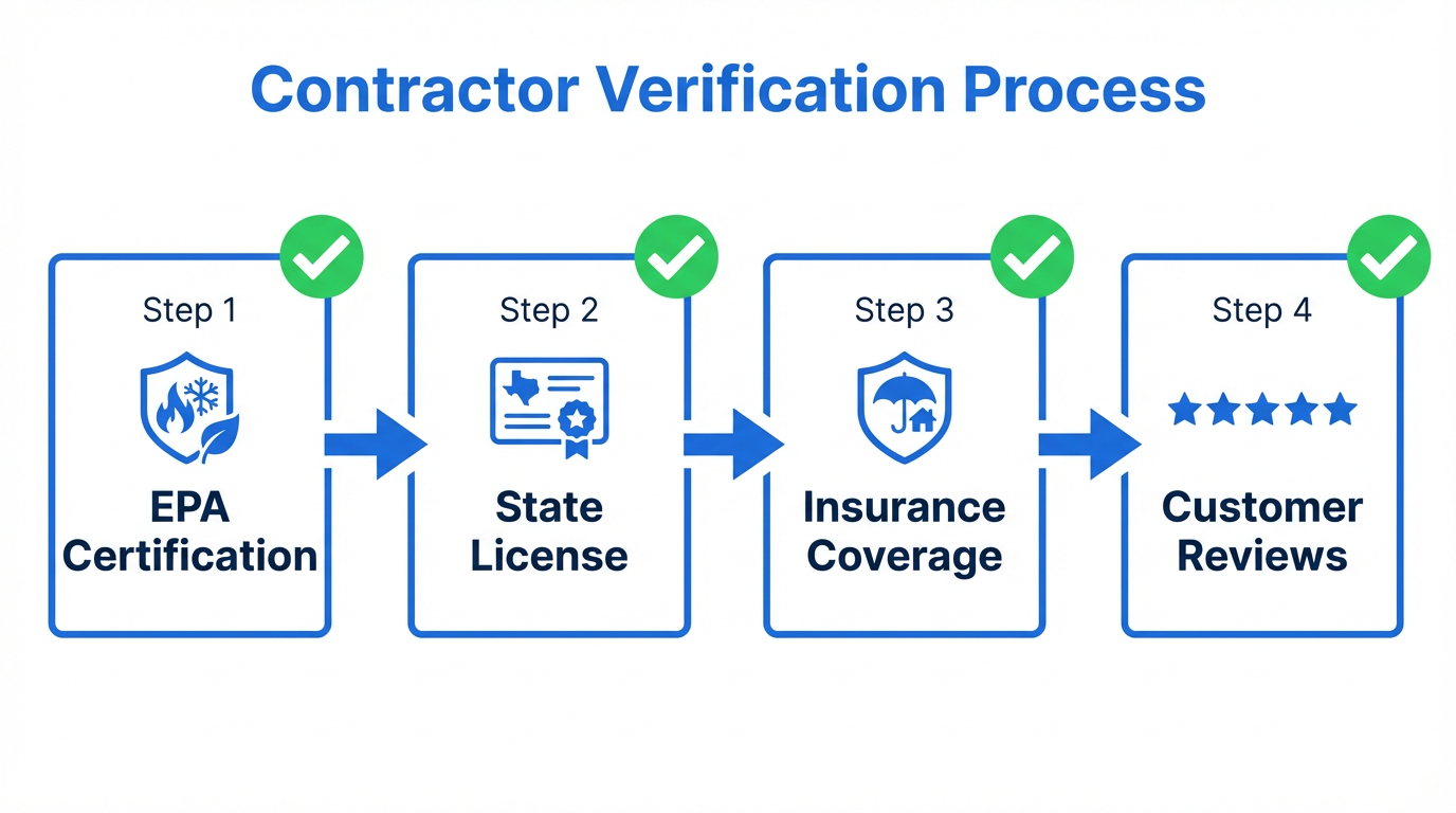 How to verify HVAC contractor credentials before hiring