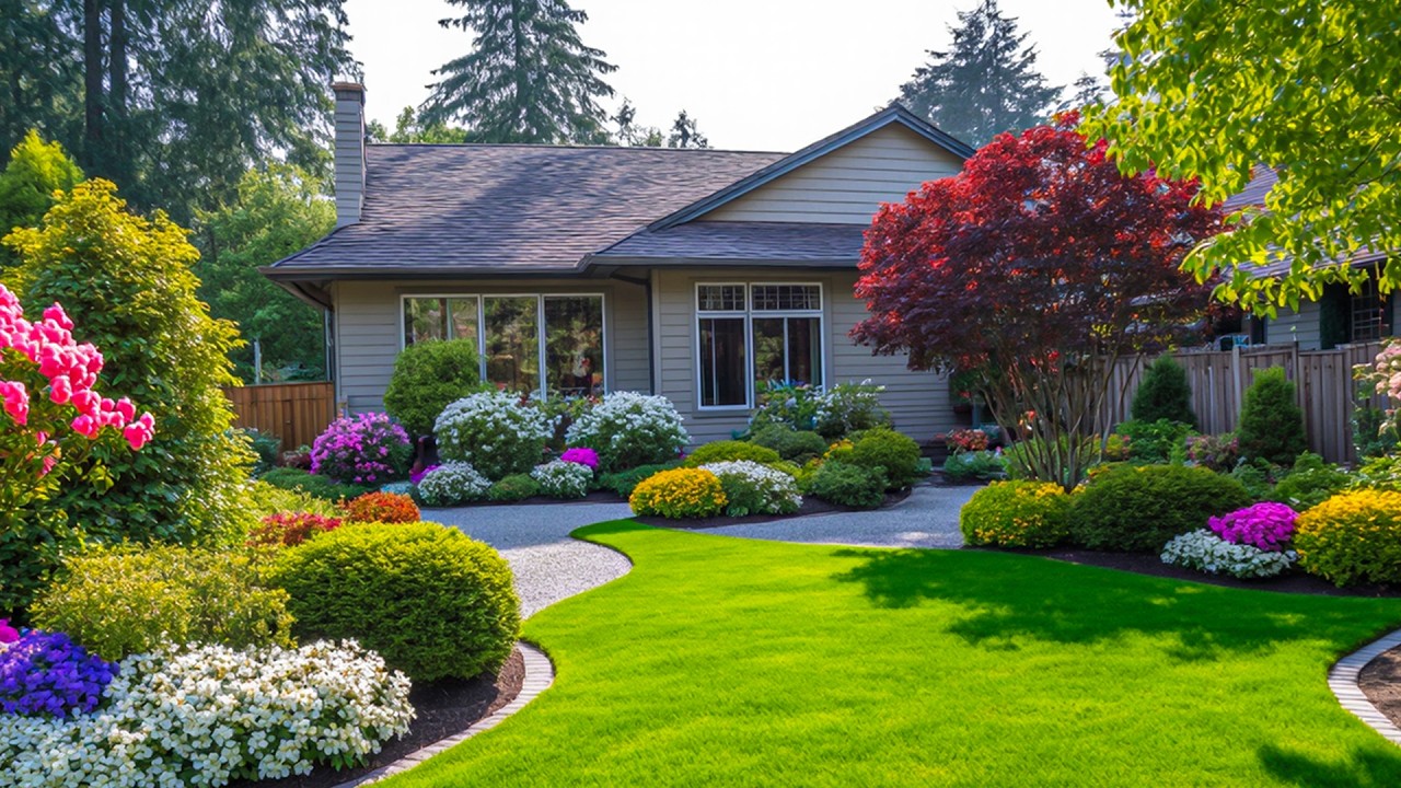 Professional landscaper providing expert lawn and garden services