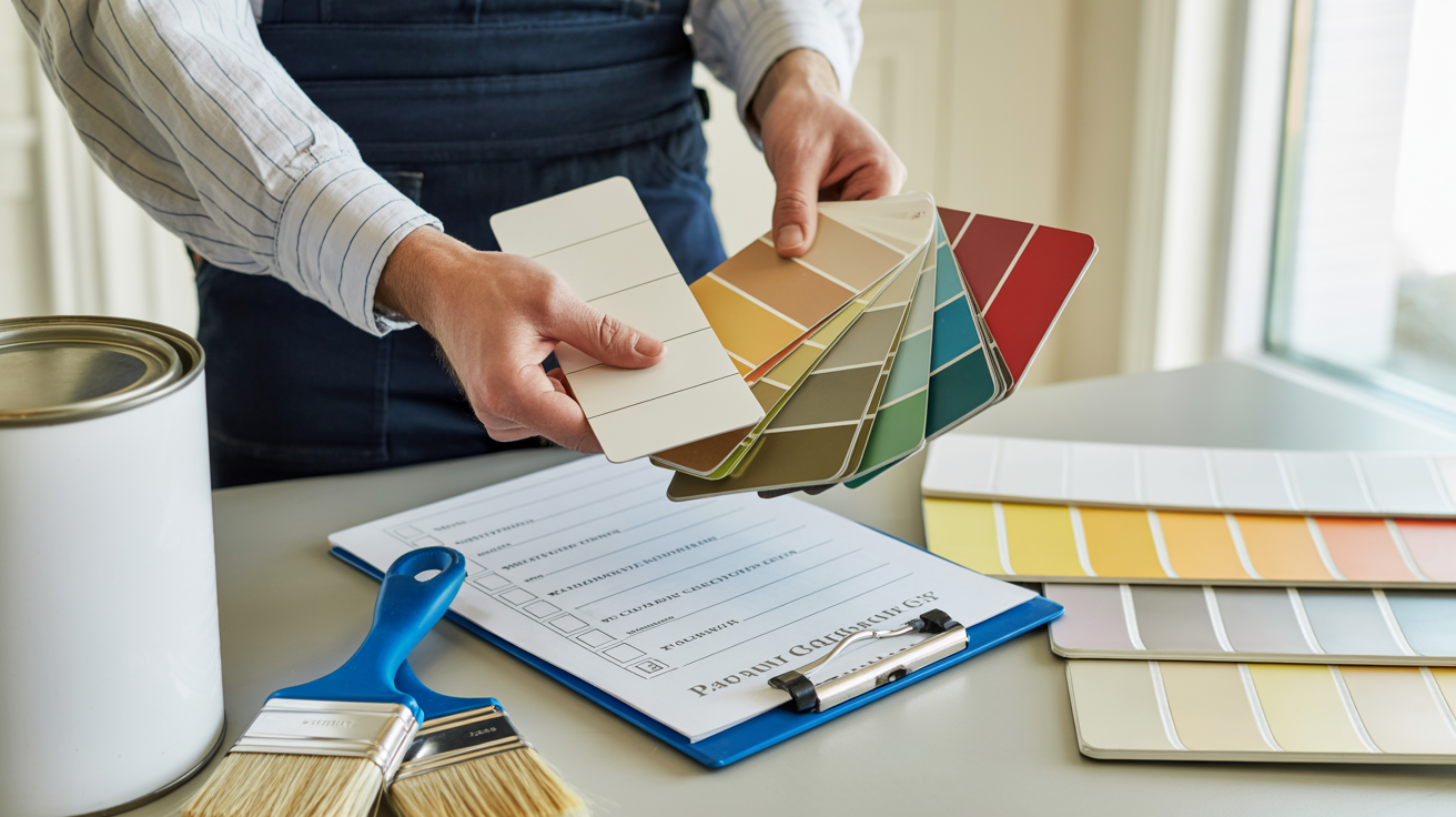 Checklist for preparing to hire a painting professional