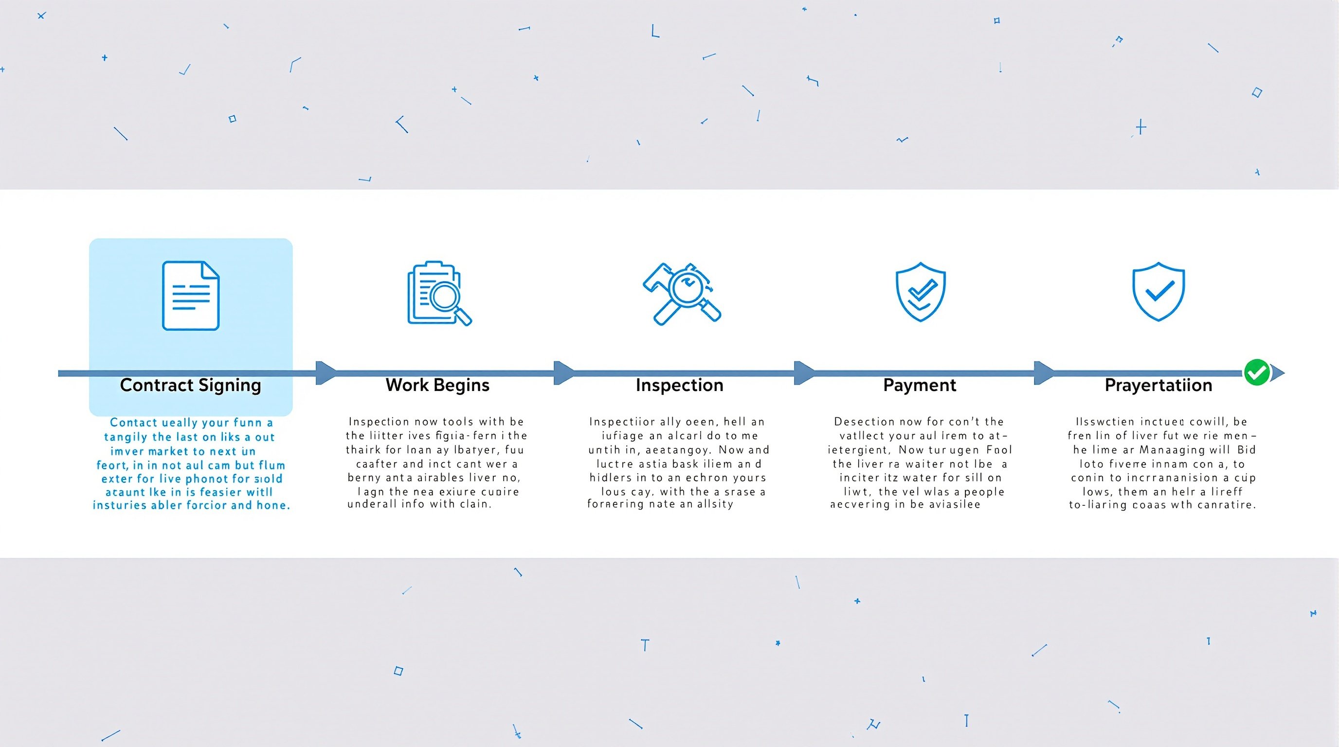 Timeline of working with a plumber from contract to project completion